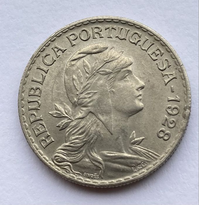 Coin 1 Escudo 1928 BELA