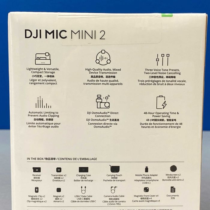 DJI Mic Mini 2 | 2 TX + 1 RX + Charging Case | SELADO | 3 ANOS DE GARANTIA