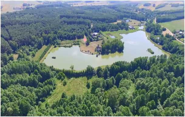 Domek nad stawem, jeziorem- Feliksów łódzkie