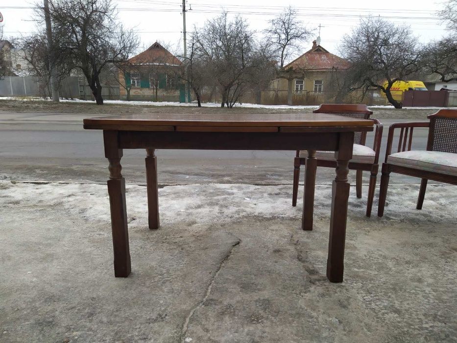 Стол обеденный раскладной деревянный прямоугольный (050107) Германии