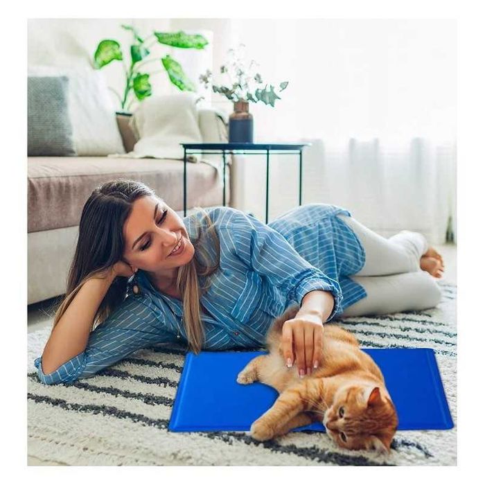 Żelowa mata CHŁODZĄCA dla zwierząt 52x52 Legowisko Psa Kota Pupila