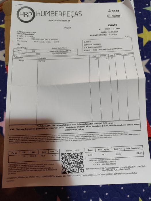 Ventilador abitaculo 308 /2014