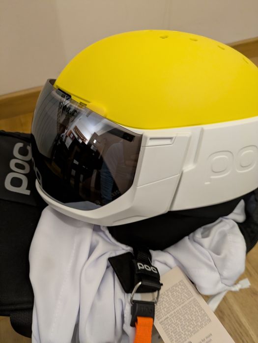 POC Levator 55 58 MIPS M L kask narciarski snowboardowy wizjer szyba