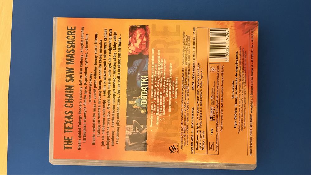 Teksańska masakra piłą mechaniczną Wydanie kolekcjonerskie DVD Unikat
