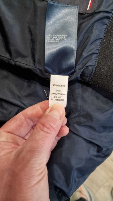 Kurtka bomber, Tommy Hilfiger Czarna Regular Fit | używana