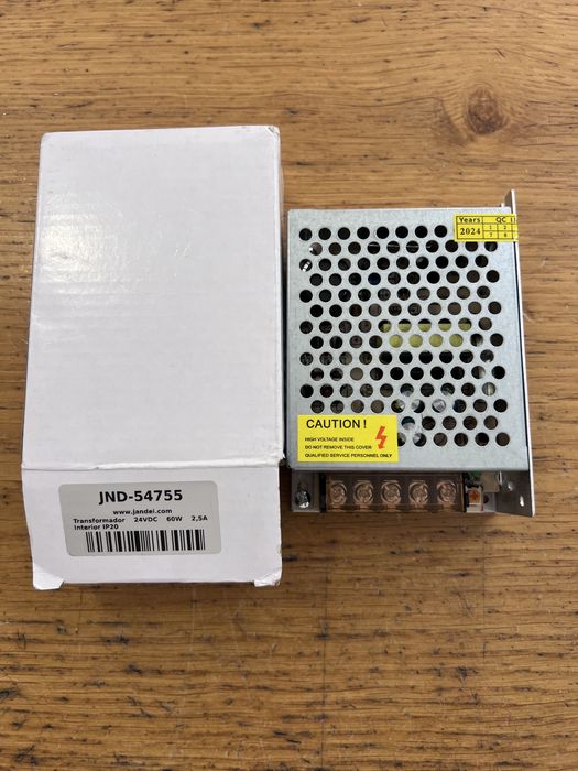 Transformador / Fonte de Alimentação Jandei 24V 2.5A (60W) – NOVO