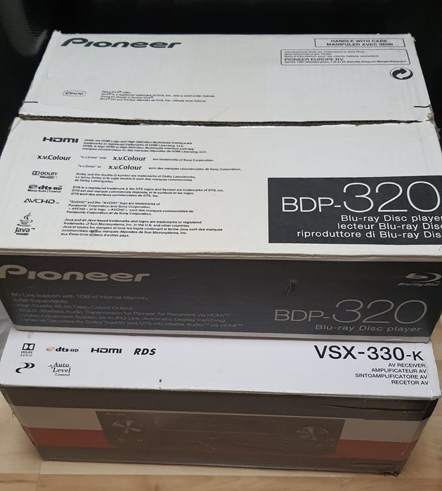 pioneer amplituner VSX-330-K odtwarzacz bluray BPD-320
