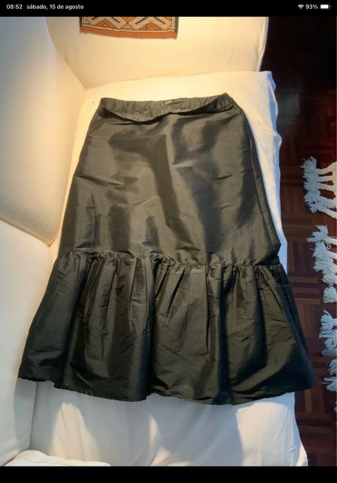 Saia preta Zara tamanho XL