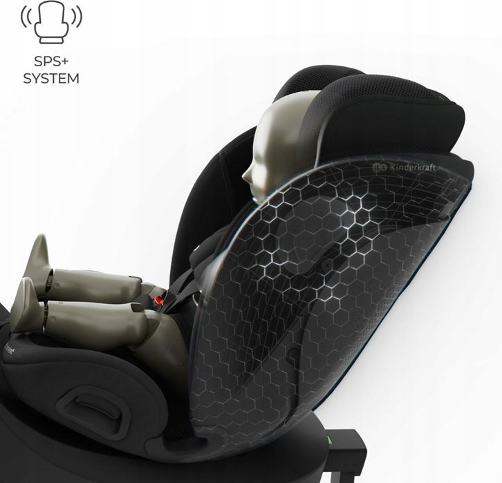 Fotelik samochodowy Kinderkraft i-360 2 PRO Black