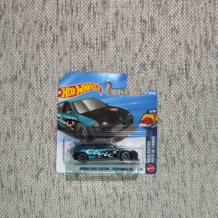 Hot Wheels Honda Civic + Prelude + Moto RC30 (Selados)