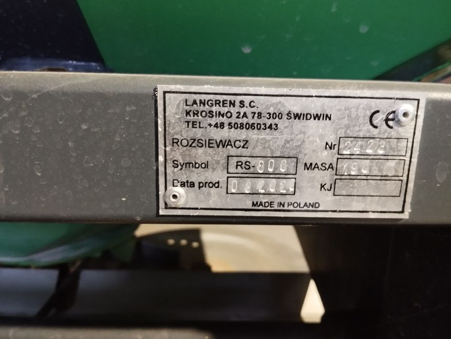 Rozsiewacz do nawozu Langren 800