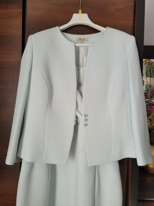 Komplet damski sukienka i bolerko żakiet rozmiar 42