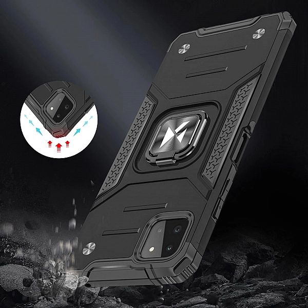 Wozinsky Ring Armor pancerne hybrydowe etui pokrowiec + magnetyczny uc