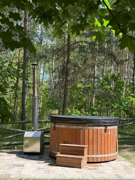 Domek w lesie na odludziu bania, jacuzzi noclegi lubelskie