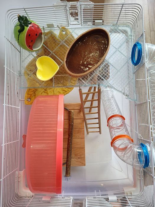 Комплект речей та клітка Ferplast Duna Space для гризунів мишей хом'як