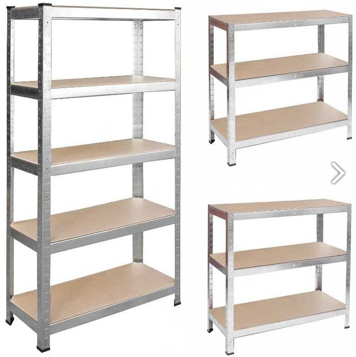 REGAŁ METALOWY MAGAZYNOWY do biura garażu piwnicy 5 półek