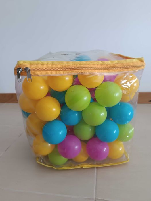 Saco bolas coloridas