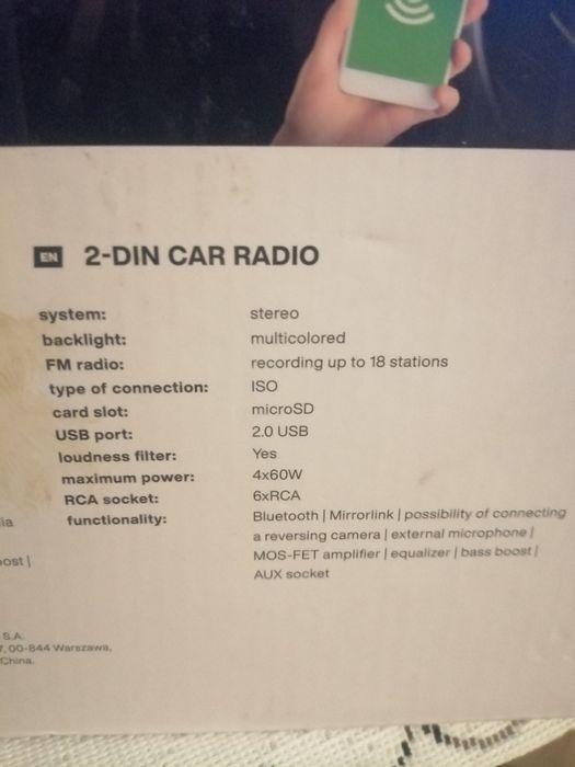 Radio 2 DIN firmy werdon