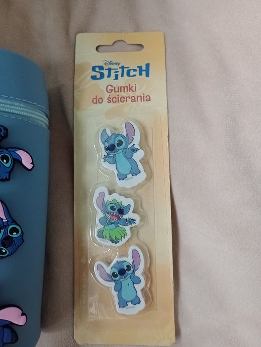 Zestaw Stitch - piórnik+ gumki