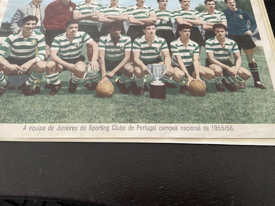 Vintage mini posters equipas futebol épocas decada 50