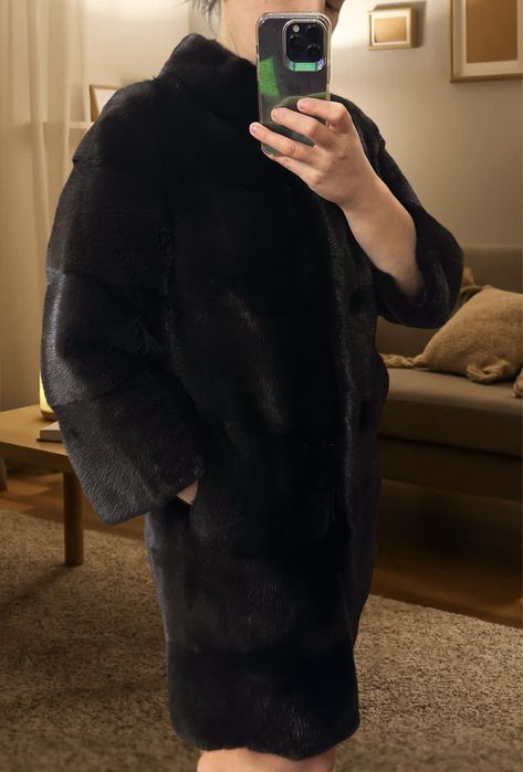 Гарна норкова шуба blackglama поперечка