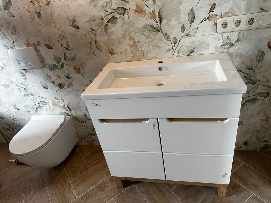 Тумбочка в ванну 80см