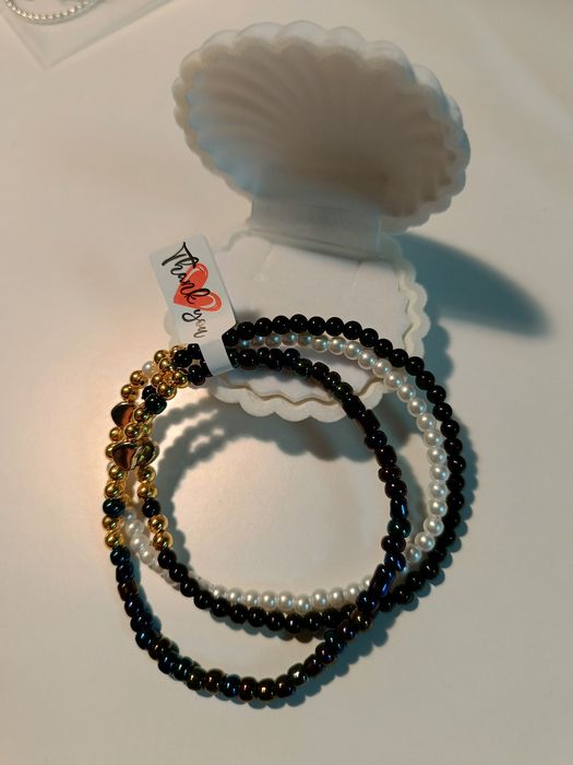 Kolczyki bransoletki koral hematyt