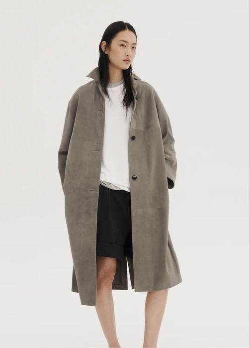 Замшевий плащ куртка піджак тренч Zara Studio