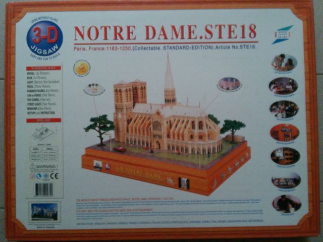 Notre Dame 3D Jigsaw Puzzle