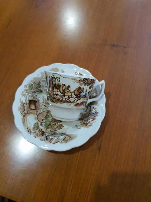 Chávena de café – ‘Coaching Days’ – Ridgway Stafforshire