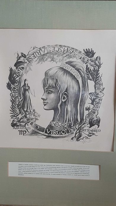 litografia  Alicja Lauffer 1971 rok