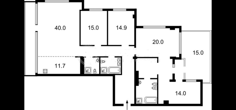 Многокомнатная квартира по адресу бульвар Дружбы Народов (площадь 199 м²) - Atlanta.ua - фото 22
