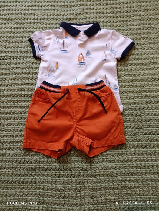 Letni komplet dla chłopca rozmiar 68