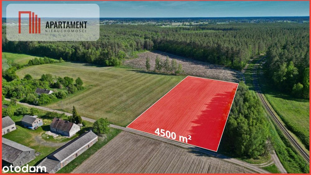 Tylko u nas!4500 m² ciszy i zieleni–Bory Tuchols