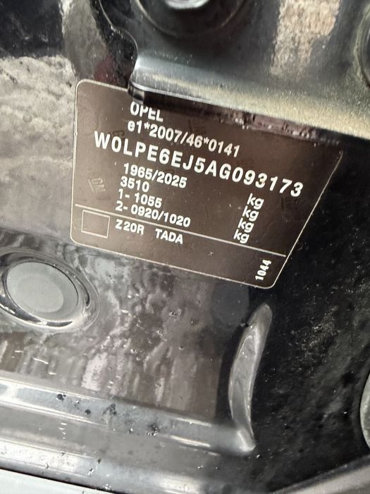 Maska Opel Astra J Z20R Astra IV Pokrywa Silnika