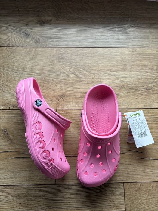 Crocs różowe klapki na lato