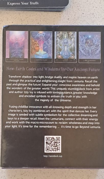 Baralho de cartas de tarô Beyond Lemuria Oracle 56 versão em inglês