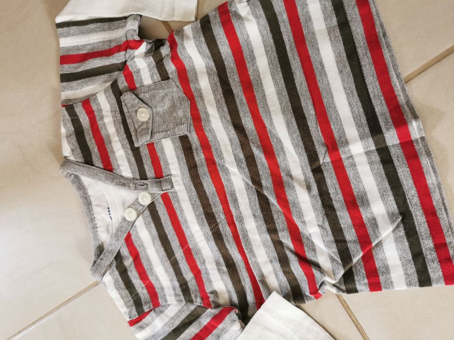 Bluzka chłopięca z długim rękawem r. 68-74