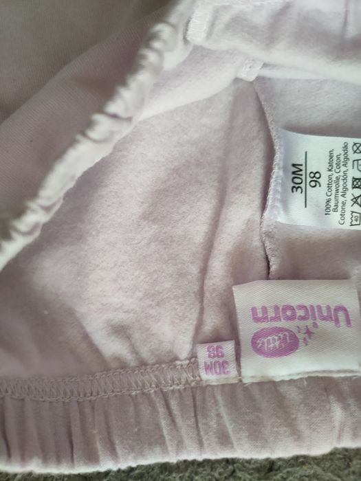 Піжама утеплена, костюмчик зі 100 % бавовни на баєчці, Unicorn  для дівчинки 98 см(2-3роки)