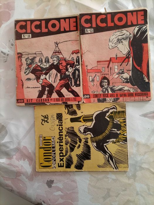 Livros de B.D. da Condor, Ciclone, Texas Jaxk e Alvo