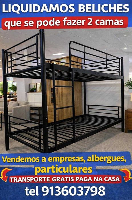 liquidamos beliches  de metal ALOJAMENTO HOSTAI transporte gratuito