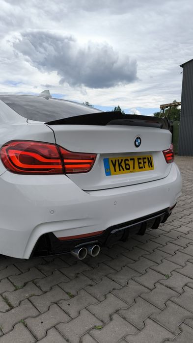 BMW F32 Lotka Dokładka Spoiler M4-Look Czarny Połysk