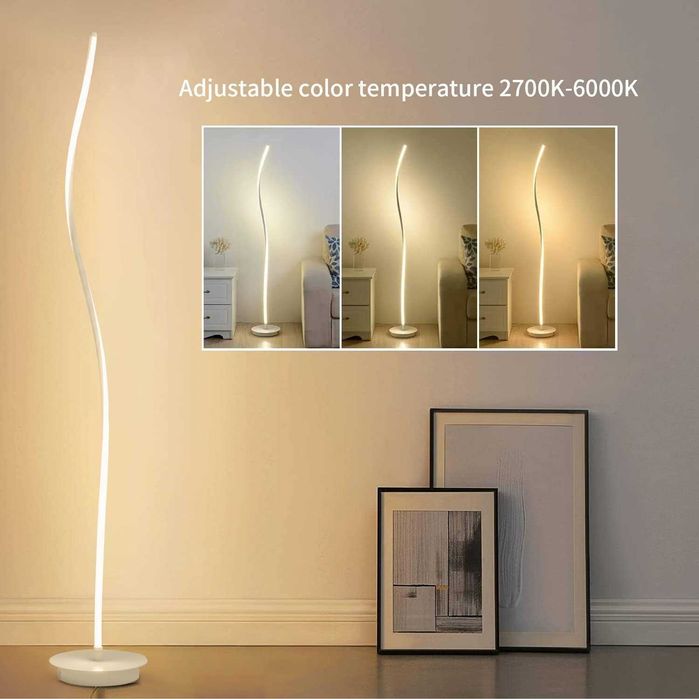 Nowa Lampa stojąca LED /30 W/ spiralna lampa stojąca/biała/B305