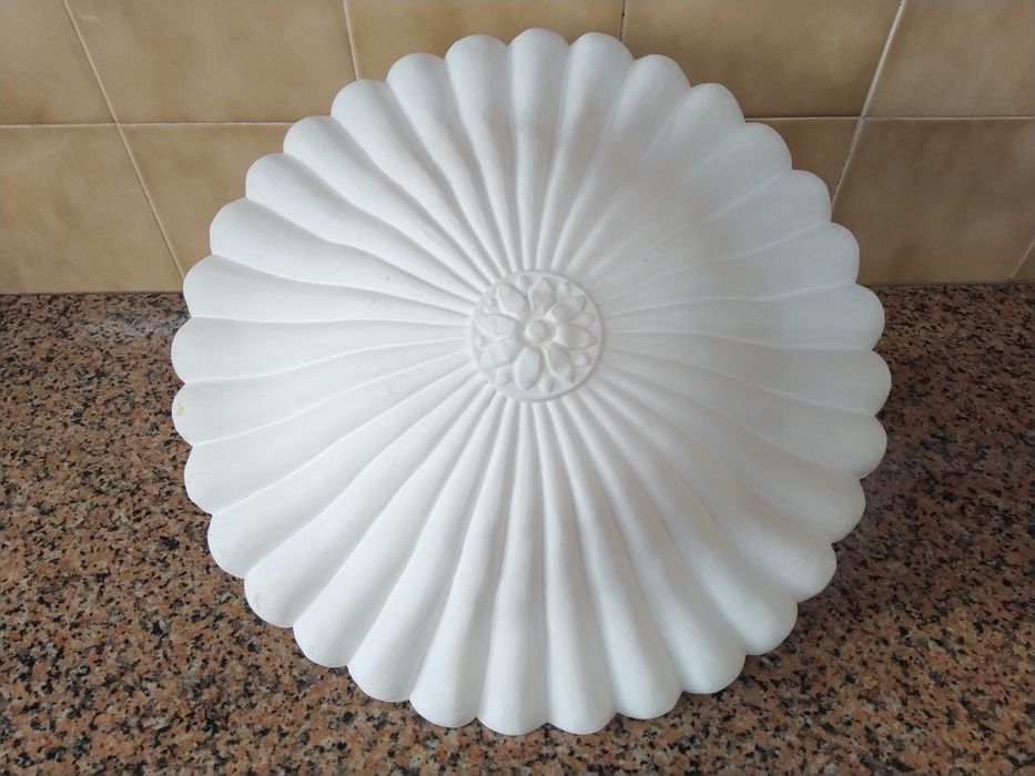 Candeeiro em gesso antigo vintage casa quarto apartamento vivenda escritório gabinete cozinha.
