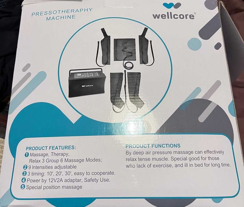 Aparelho de Pressoterapia Wellcore