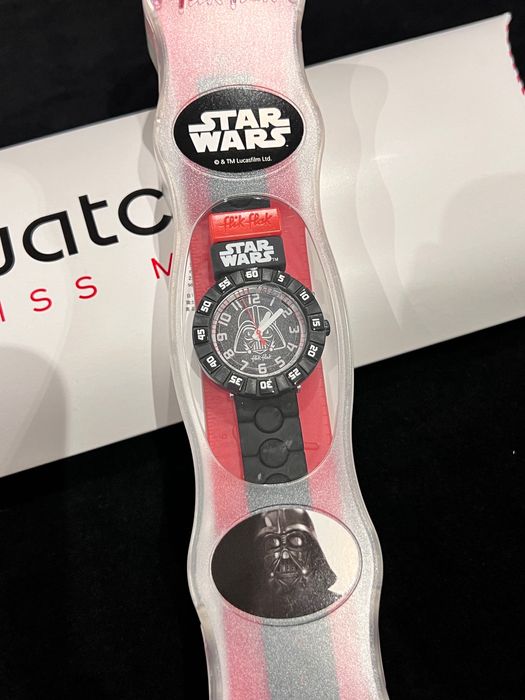 Relógio Flik Flak Star Wars Darth Vader - NOVO