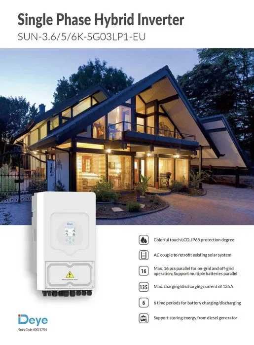 Zestaw budżetowy 6kWh LV (panele, inwerter 1 faza, magazyn 5.12 kWh)