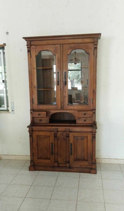 "Antiga" Biblioteca / Livreira / Vitrine com Escrivaninha e Armário. QUALIDADE, Excel. Marcenaria
