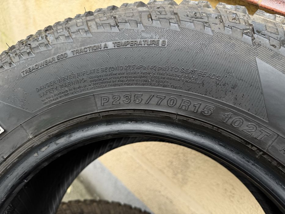 2xYokohama 235 70r15., 2018 7.9mm