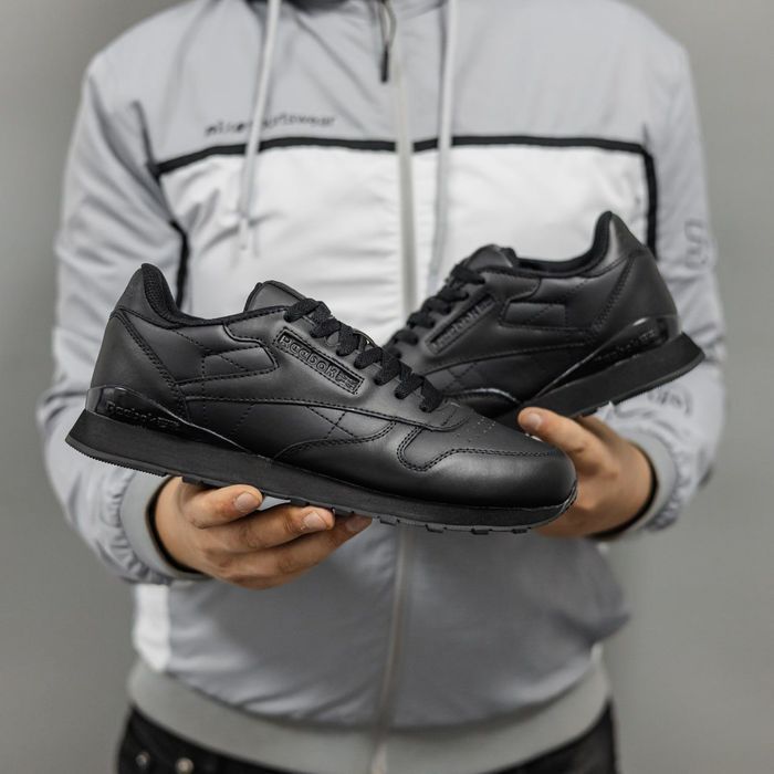 Кроссовки Reebok Classic All Black Мужские оригинал новые